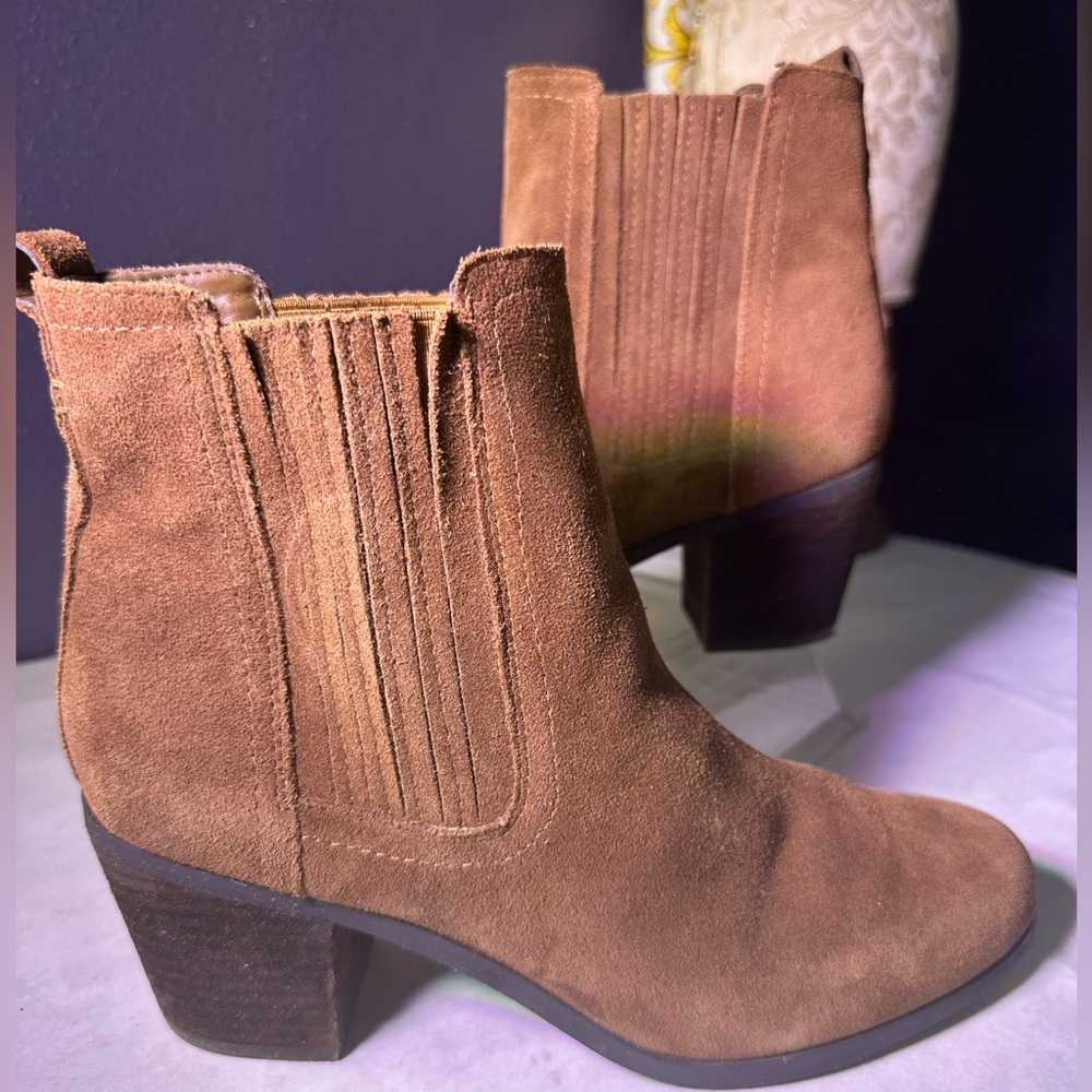 Sam Edelman Brown Suede Ankle Booties